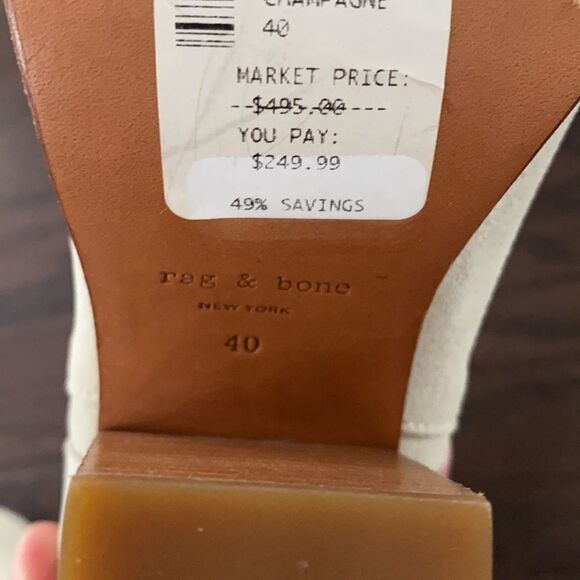 NWOB Rag & Bone Margot Ankle Boots Heels Suede 40 - Picture 12 of 15